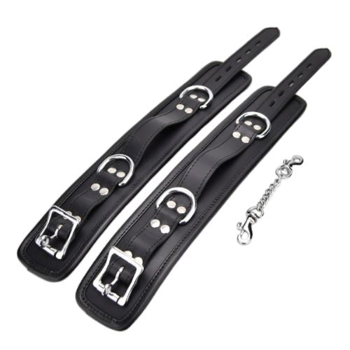 BOUND Leather Ankle Restraints Black from Nice 'n' Naughty