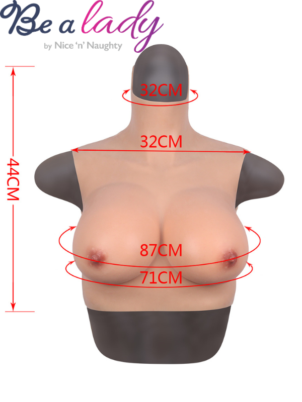 Be A Lady Silicone Breast Plate from Nice 'n' Naughty