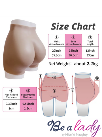 Be A Lady Silicone Hips & Booty Enhancing Pants from Nice 'n' Naughty