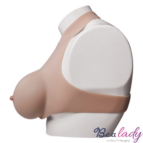 Be a Lady Silicone Halter Neck Breast Plate Light Skin Tone from Nice 'n' Naughty