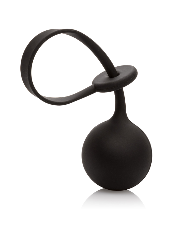 CalExotics Weighted Lasso Ring Black from Nice 'n' Naughty