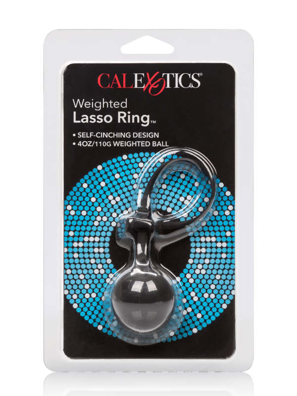 CalExotics Weighted Lasso Ring Black from Nice 'n' Naughty