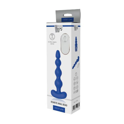 Cheeky Love Remote Anal Bead Blue Silicone from Nice 'n' Naughty