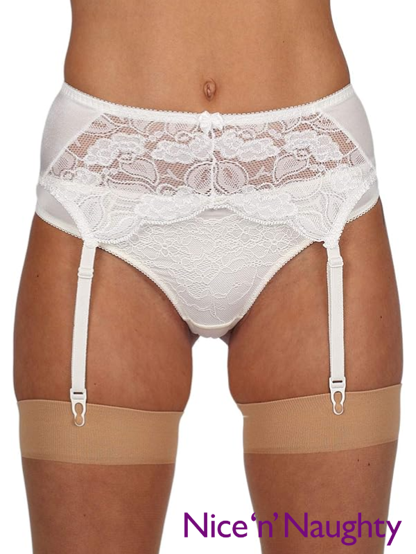 Classified Pull On Lace Suspender Belt from Nice 'n' Naughty