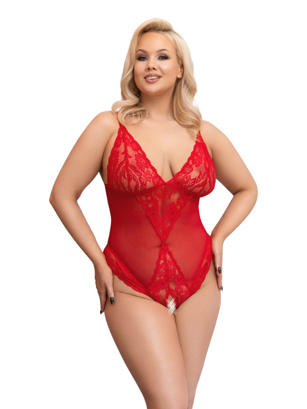 Cottelli Curves Powernet Body Red from Nice 'n' Naughty