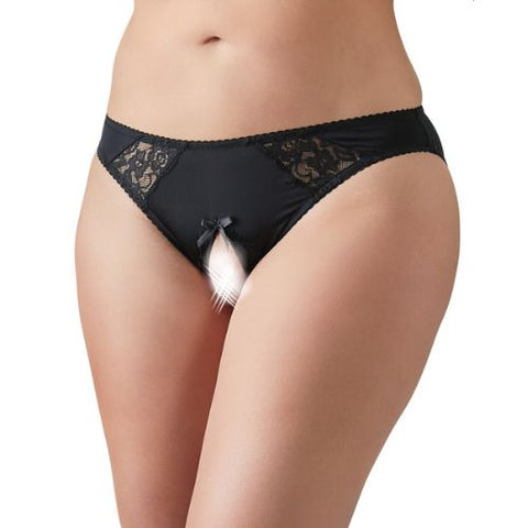 Cottelli Collection Plus Crotchless Briefs from Nice 'n' Naughty