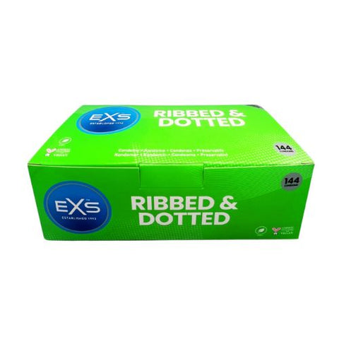 EXS Ribbed & Dotted Condoms 144 Pack from Nice 'n' Naughty