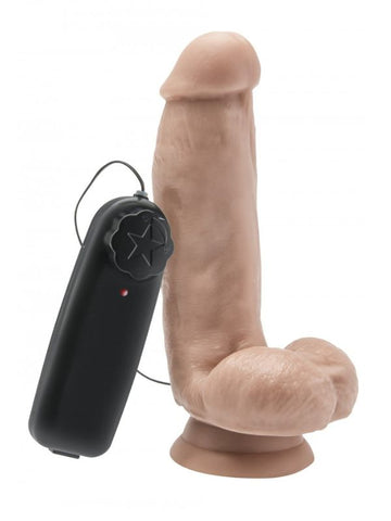 Get Real Vibrating Dildo With Balls from Nice 'n' Naughty