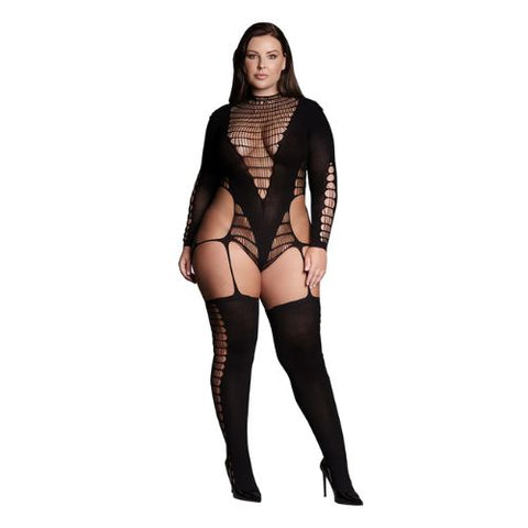 Le Désir Kalyke XXIII - Bodystocking with Turtleneck Black from Nice 'n' Naughty