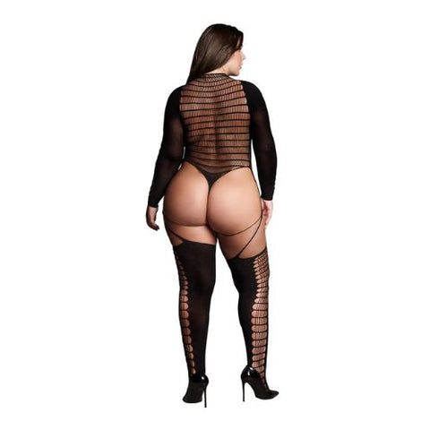 Le Désir Kalyke XXIII - Bodystocking with Turtleneck Black from Nice 'n' Naughty