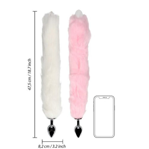 Ouch! Light up Fox Tail with Metal Butt Plug from Nice 'n' Naughty