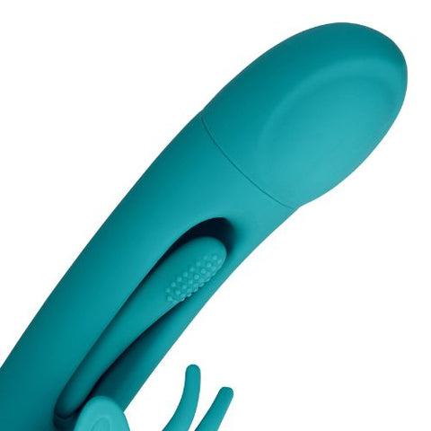 Loveline Flapping G-Spot Butterfly Vibrator - Peacock Blue from Nice 'n' Naughty