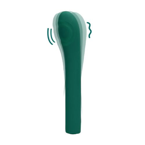 Loveline Pulse Wave G-Spot Vibrator Green Crystal from Nice 'n' Naughty
