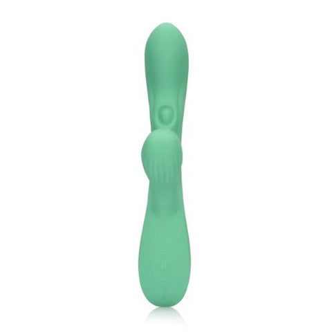 Loveline Pulse Wave and Tongue Flickering Rabbit Vibrator Blue Grass from Nice 'n' Naughty