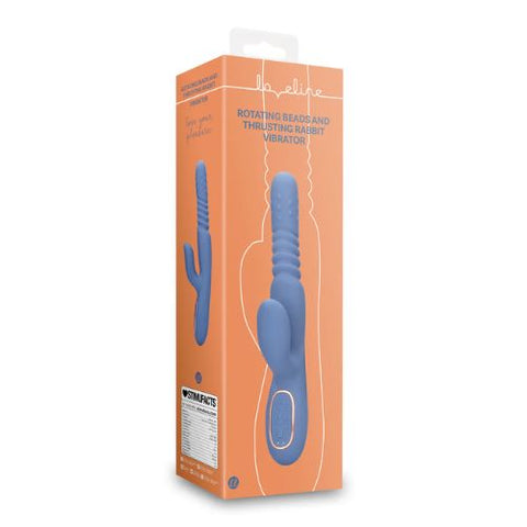 Loveline Warming Rotating & Thrusting Rabbit Blue Nova from Nice 'n' Naughty