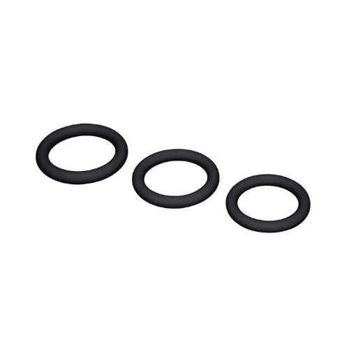 Me You Us Signature The Chubby 3 Ring Set Black from Nice 'n' Naughty