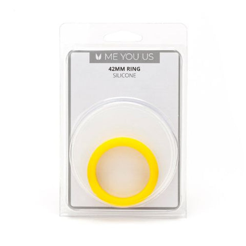 Me You Us Silicone Cock Ring 42mm Yellow from Nice 'n' Naughty