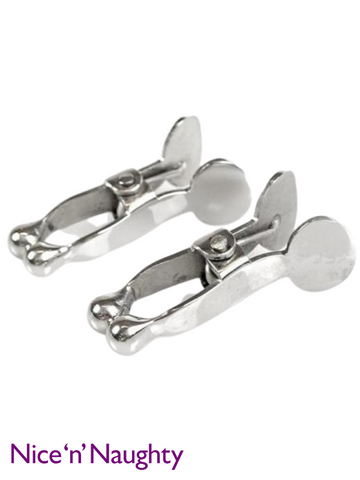 Nice 'n' Naughty Ball Tipped Nipple Clamps Stainless Steel from Nice 'n' Naughty