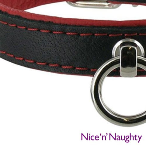 Nice 'n' Naughty Inferno Slim Leather Collar from Nice 'n' Naughty