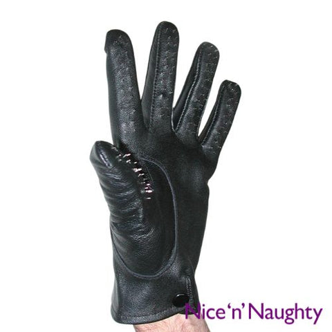 Nice 'n' Naughty Vampire Gloves Leather Black from Nice 'n' Naughty