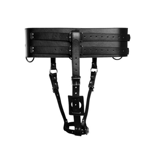 Ouch! Belt w Vibrator Holder Black from Nice 'n' Naughty