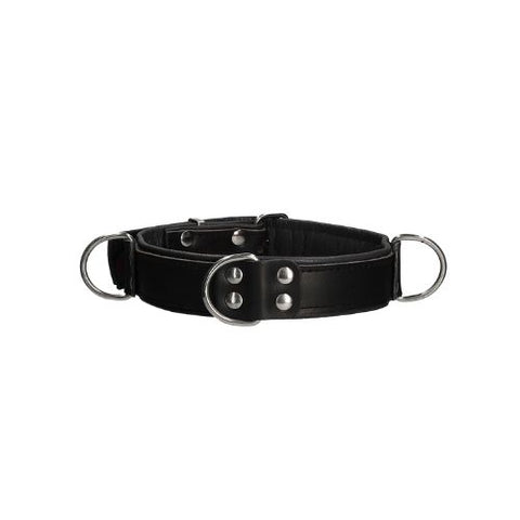 Ouch! Deluxe Bondage Collar - Black from Nice 'n' Naughty