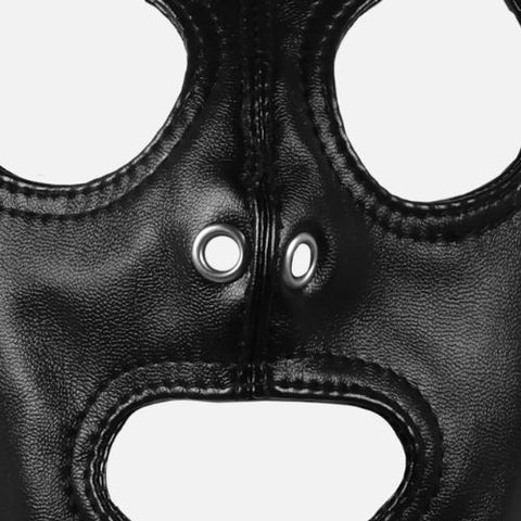 Ouch! Mask with Blonde Ponytail - Black from Nice 'n' Naughty