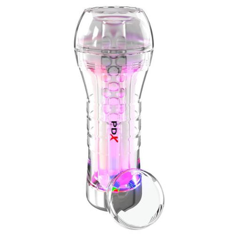 Pipedream Xtreme Elite ViewTube Plus XXL Masturbator Clear with LED from Nice 'n' Naughty