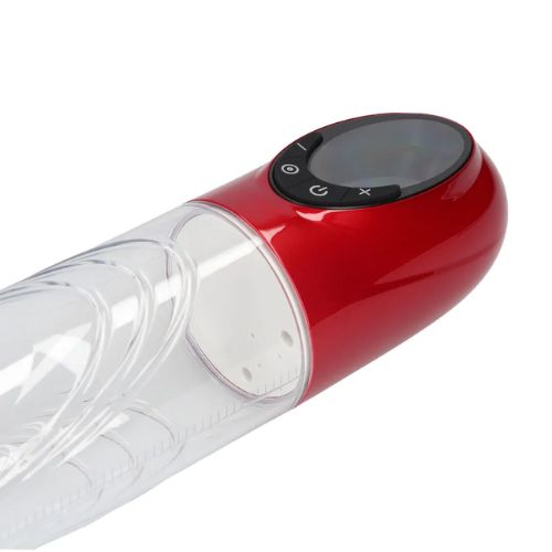 Pumped CyberPulse Automatic Waterproof Penis Pump Metallic Red from Nice 'n' Naughty