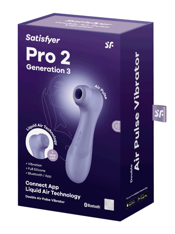 Satisfyer Pro 2 Generation 3 App Enabled with w Liquid Air Technology from Nice 'n' Naughty