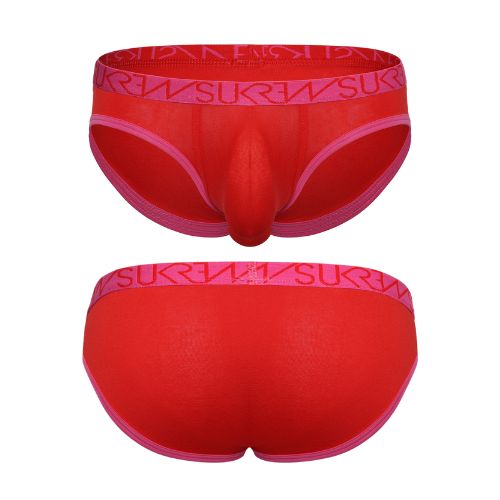 Sukrew Carnival Low-rise Brief Red from Nice 'n' Naughty
