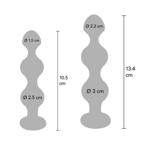 ToyJoy Anal Play Diamond Star Beads Silver from Nice 'n' Naughty