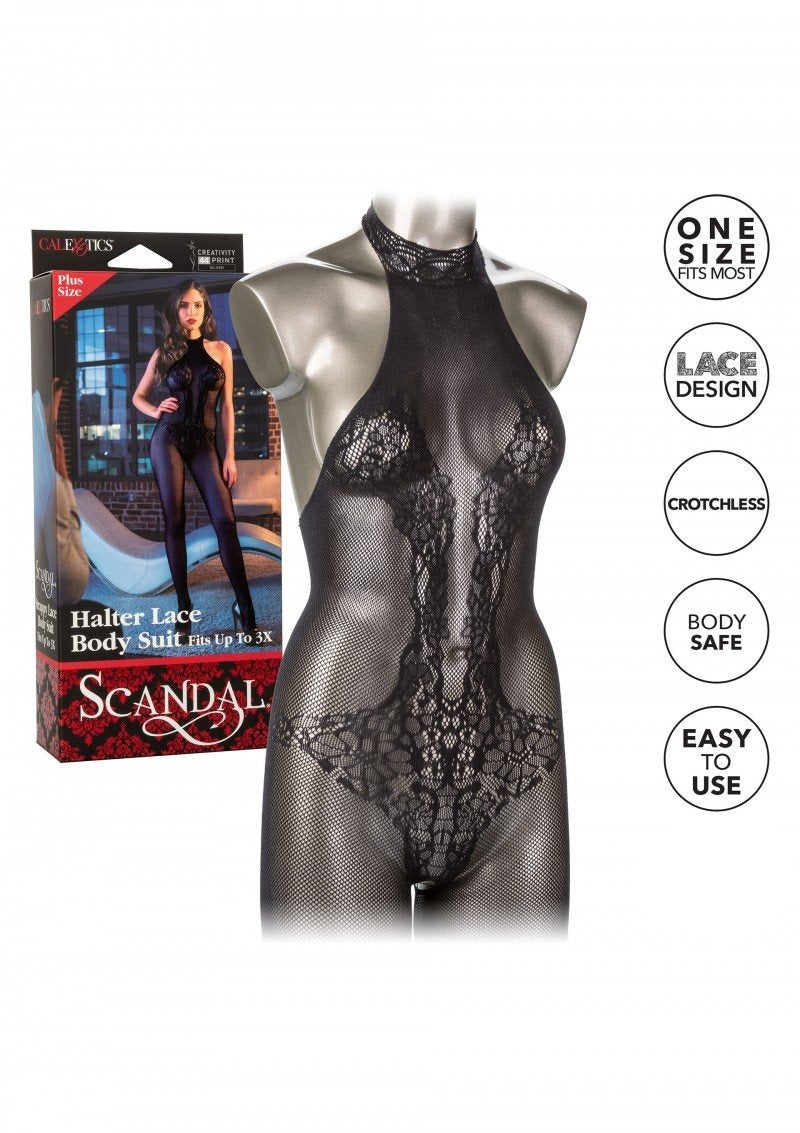 CalExotics Scandal Halter Lace Body Suit