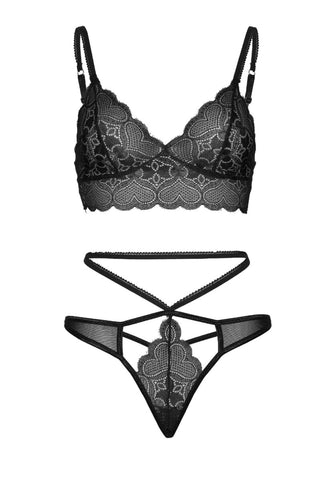 Leg Avenue Lace Bralette And Thong