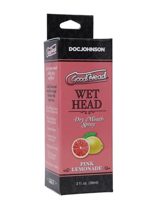 Doc Johnson GoodHead Wet Head Dry Mouth Spray Pink Lemonade from Nice 'n' Naughty