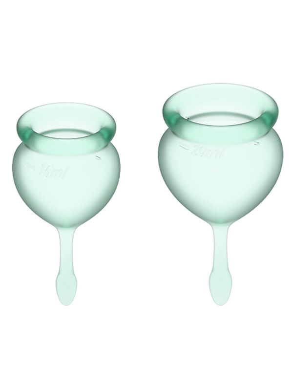 Feel Good, Menstrual Cup Set by Satisfyer Turquoise from Nice 'n' Naughty