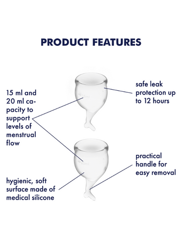 Feel Secure, Menstrual Cup Set by Satisfyer