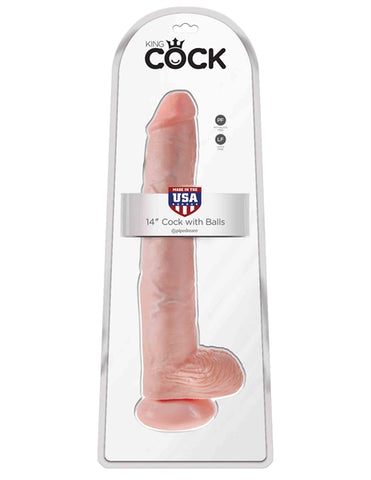 King Cock 14" Dildo with Balls