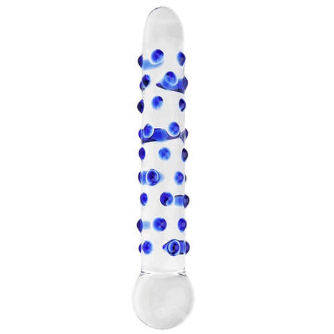 Spectrum by Loving Joy Nubby Textured Glass Dildo