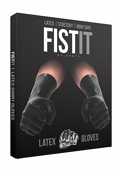 Shots Fist It Latex Short Gloves