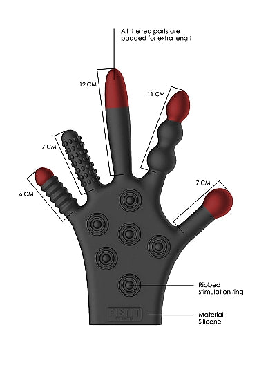 Shots Fist It Silicone Stimulation Glove